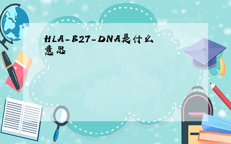 HLA-B27-DNA是什么意思