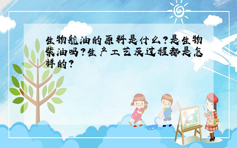 生物航油的原料是什么?是生物柴油吗?生产工艺及过程都是怎样的?