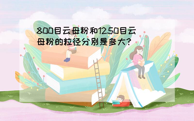 800目云母粉和1250目云母粉的粒径分别是多大?