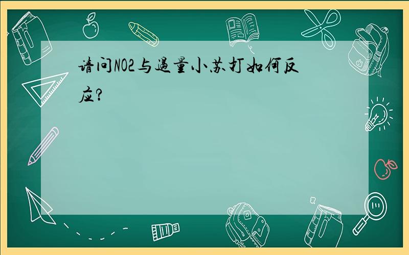 请问NO2与过量小苏打如何反应?