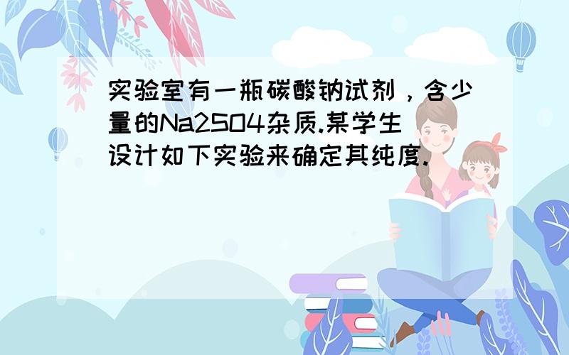 实验室有一瓶碳酸钠试剂，含少量的Na2SO4杂质.某学生设计如下实验来确定其纯度.