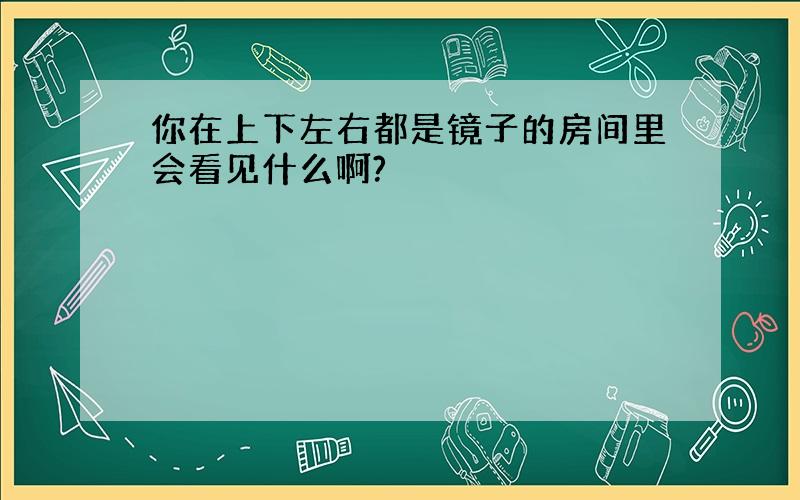 你在上下左右都是镜子的房间里会看见什么啊?