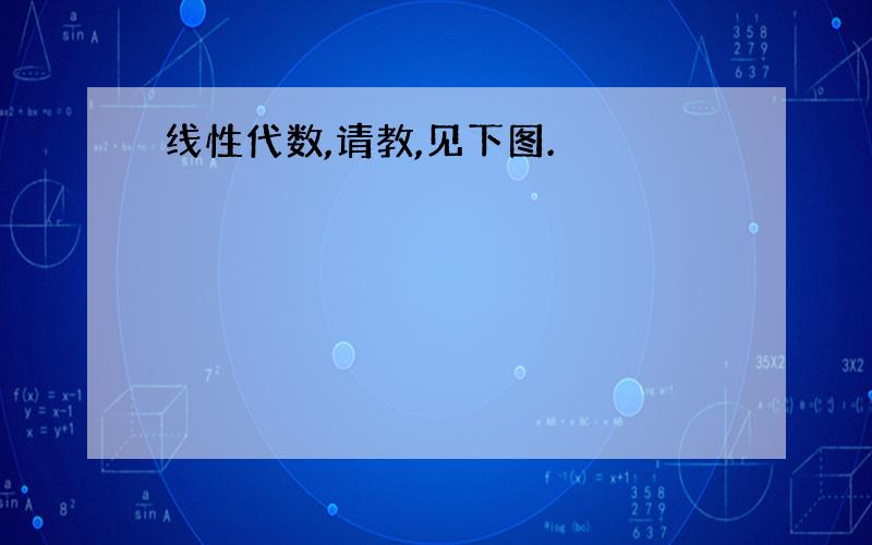 线性代数,请教,见下图.