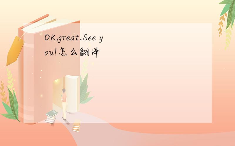 OK,great.See you!怎么翻译