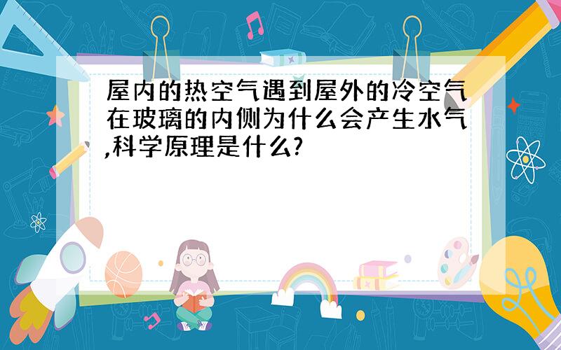 屋内的热空气遇到屋外的冷空气在玻璃的内侧为什么会产生水气,科学原理是什么?