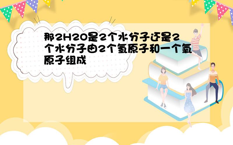 那2H2O是2个水分子还是2个水分子由2个氢原子和一个氧原子组成