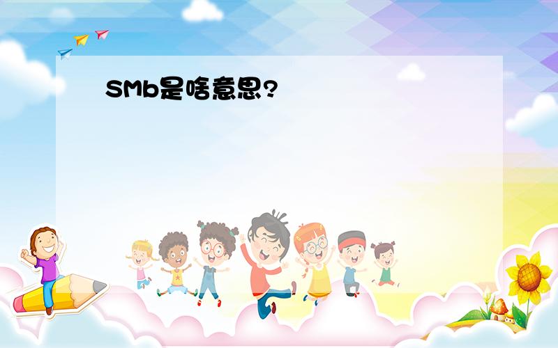 SMb是啥意思?