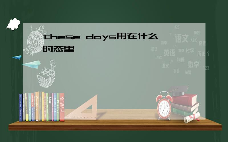 these days用在什么时态里