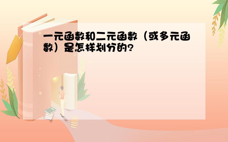 一元函数和二元函数（或多元函数）是怎样划分的?