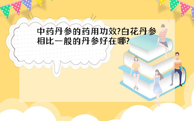 中药丹参的药用功效?白花丹参相比一般的丹参好在哪?