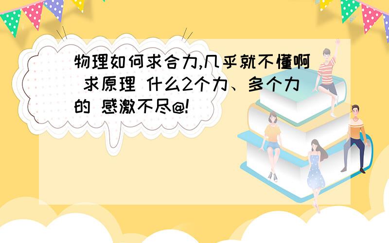 物理如何求合力,几乎就不懂啊 求原理 什么2个力、多个力的 感激不尽@!