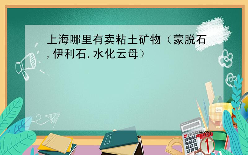 上海哪里有卖粘土矿物（蒙脱石,伊利石,水化云母）