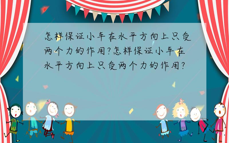 怎样保证小车在水平方向上只受两个力的作用?怎样保证小车在水平方向上只受两个力的作用?