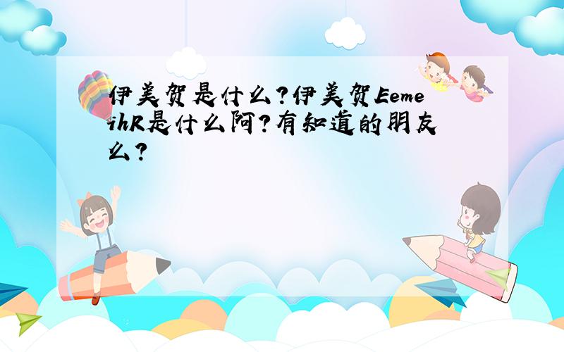 伊美贺是什么?伊美贺EemeihR是什么阿?有知道的朋友么?