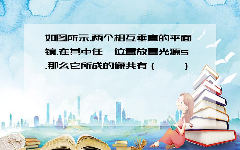 如图所示，两个相互垂直的平面镜，在其中任一位置放置光源S，那么它所成的像共有（　　）