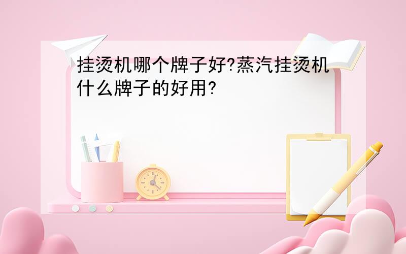 挂烫机哪个牌子好?蒸汽挂烫机什么牌子的好用?