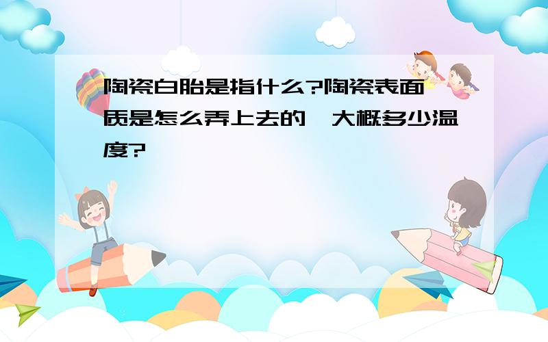 陶瓷白胎是指什么?陶瓷表面釉质是怎么弄上去的,大概多少温度?