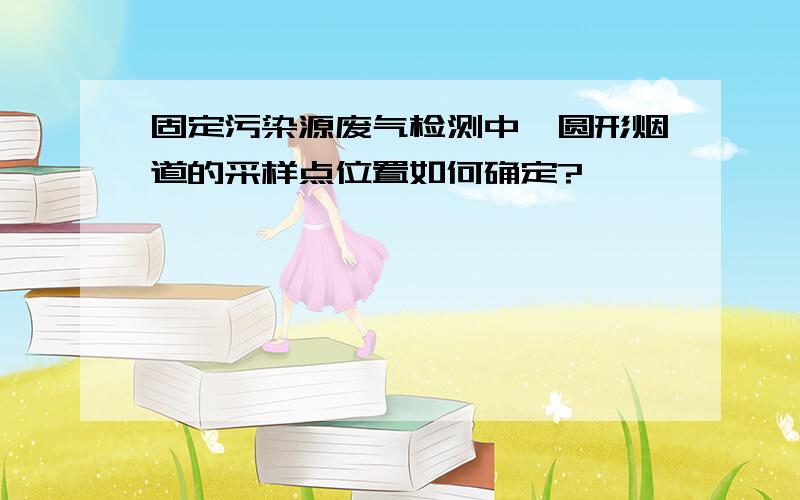 固定污染源废气检测中,圆形烟道的采样点位置如何确定?