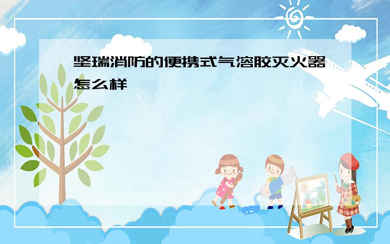 坚瑞消防的便携式气溶胶灭火器怎么样