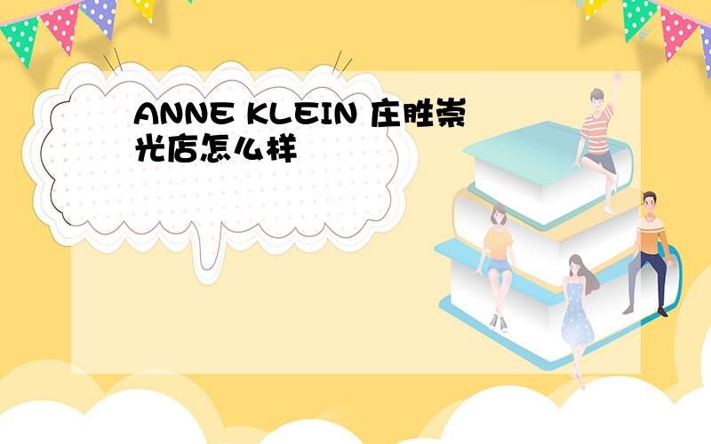 ANNE KLEIN 庄胜崇光店怎么样