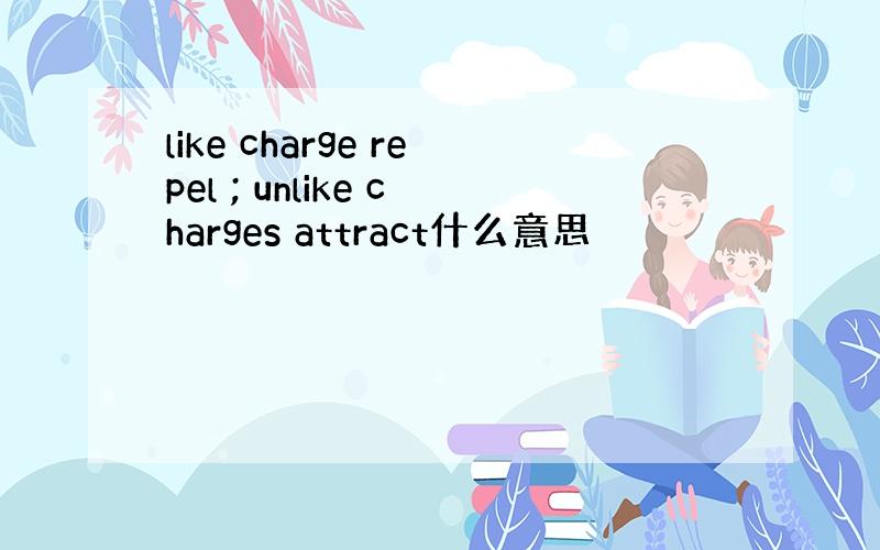 like charge repel ; unlike charges attract什么意思