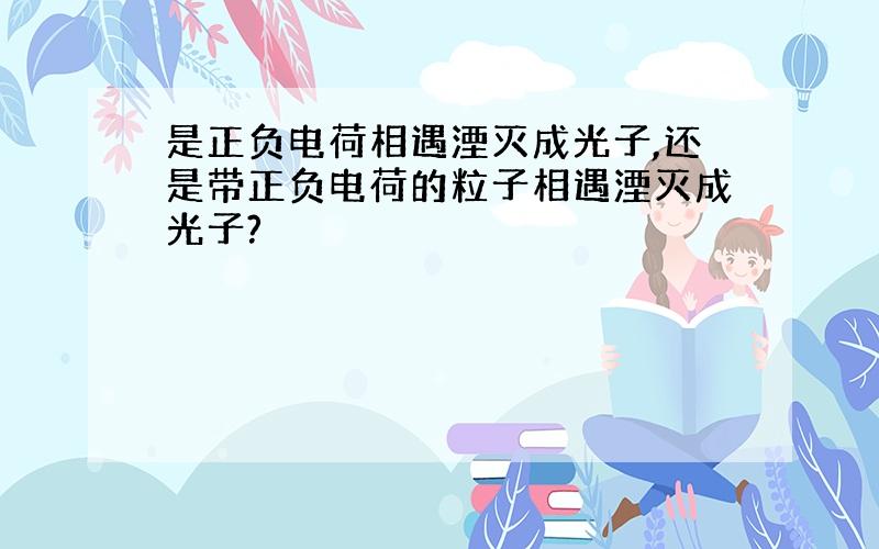 是正负电荷相遇湮灭成光子,还是带正负电荷的粒子相遇湮灭成光子?