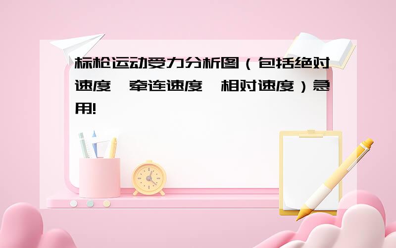 标枪运动受力分析图（包括绝对速度、牵连速度、相对速度）急用!