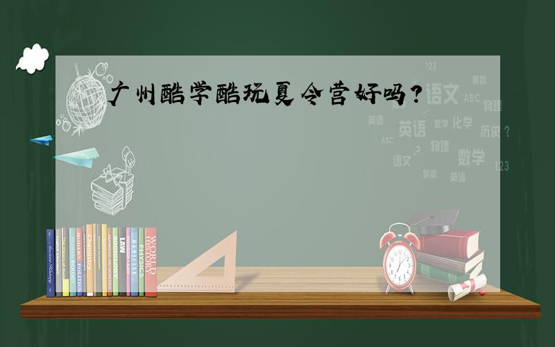 广州酷学酷玩夏令营好吗?