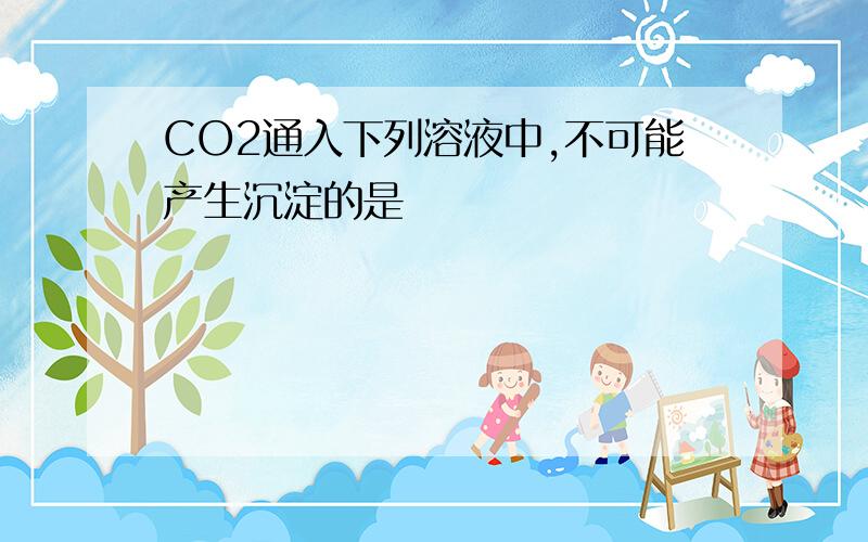 CO2通入下列溶液中,不可能产生沉淀的是