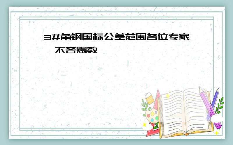 3#角钢国标公差范围各位专家,不吝赐教