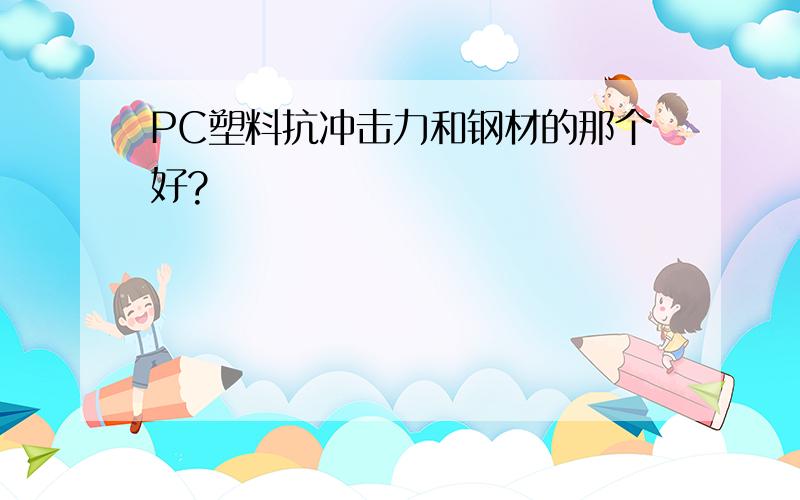 PC塑料抗冲击力和钢材的那个好?