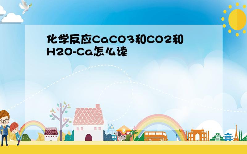 化学反应CaCO3和CO2和H2O-Ca怎么读