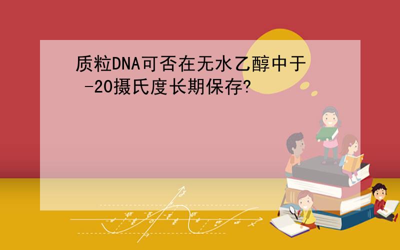 质粒DNA可否在无水乙醇中于 -20摄氏度长期保存?