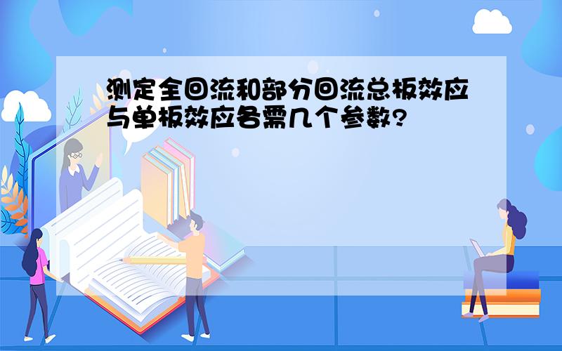 测定全回流和部分回流总板效应与单板效应各需几个参数?