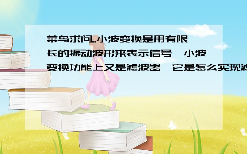 菜鸟求问..小波变换是用有限长的振动波形来表示信号,小波变换功能上又是滤波器,它是怎么实现滤波的呢?