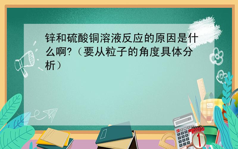 锌和硫酸铜溶液反应的原因是什么啊?（要从粒子的角度具体分析）