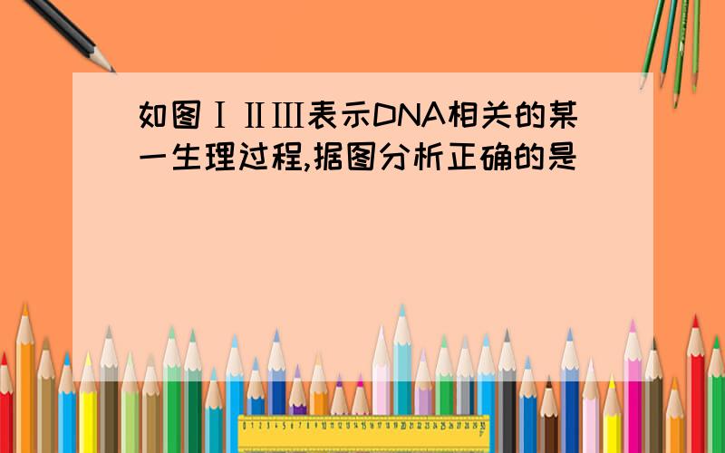 如图ⅠⅡⅢ表示DNA相关的某一生理过程,据图分析正确的是（）