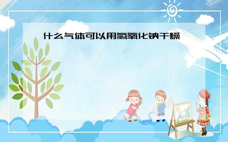 什么气体可以用氢氧化钠干燥