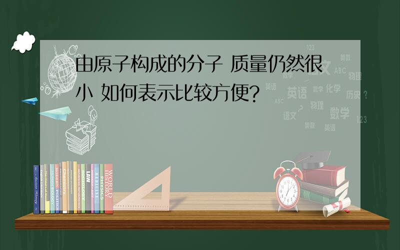 由原子构成的分子 质量仍然很小 如何表示比较方便?