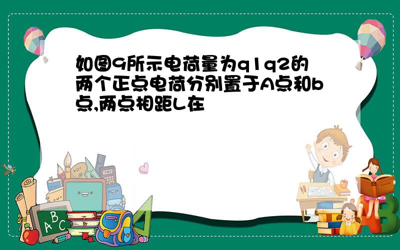 如图9所示电荷量为q1q2的两个正点电荷分别置于A点和b点,两点相距L在