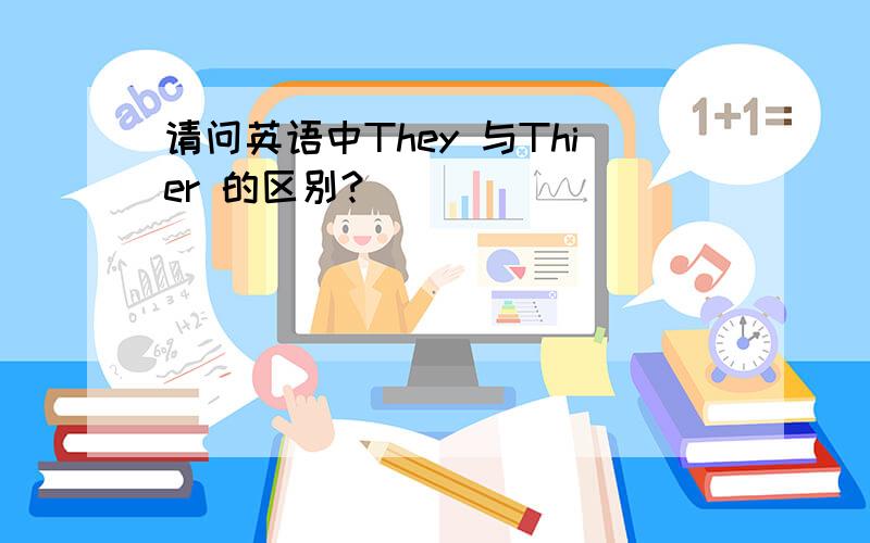 请问英语中They 与Thier 的区别?