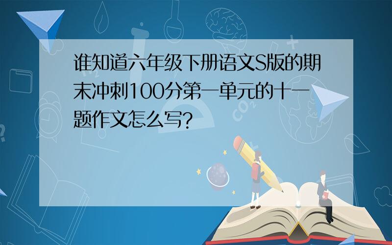 谁知道六年级下册语文S版的期末冲刺100分第一单元的十一题作文怎么写?