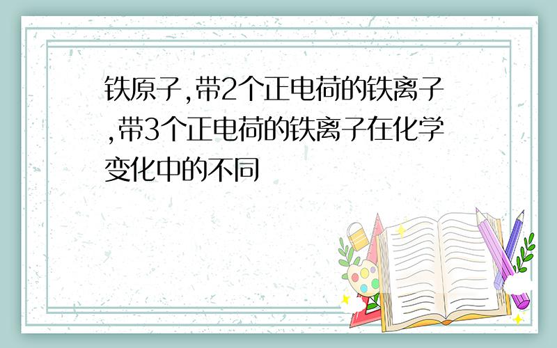 铁原子,带2个正电荷的铁离子,带3个正电荷的铁离子在化学变化中的不同