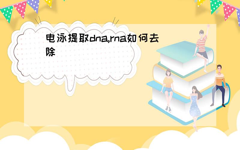 电泳提取dna,rna如何去除