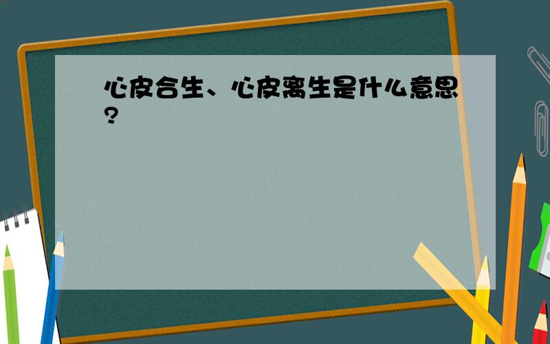 心皮合生、心皮离生是什么意思?