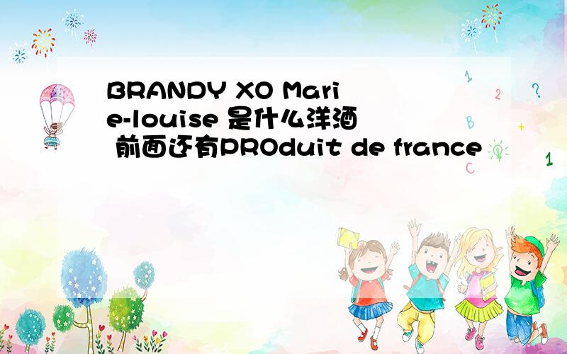 BRANDY XO Marie-louise 是什么洋酒 前面还有PROduit de france