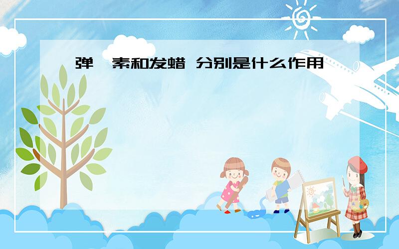 弹簧素和发蜡 分别是什么作用