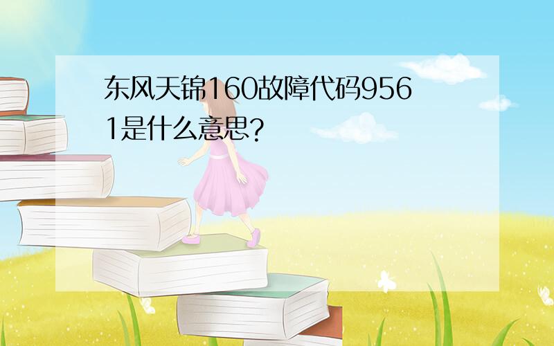 东风天锦160故障代码9561是什么意思?