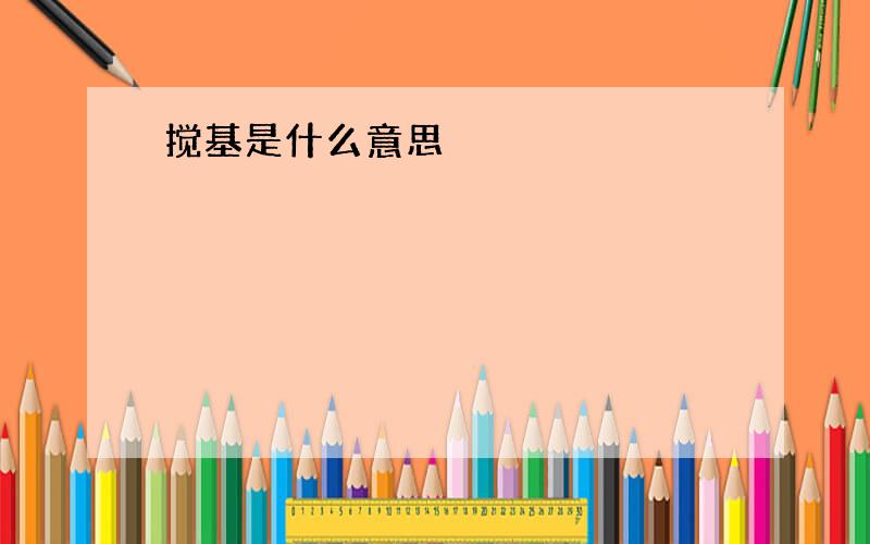 搅基是什么意思