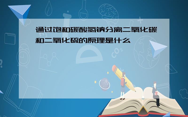 通过饱和碳酸氢钠分离二氧化碳和二氧化硫的原理是什么